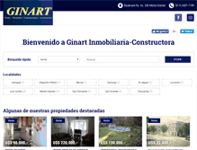 Tablet Screenshot of ginartpropiedades.com